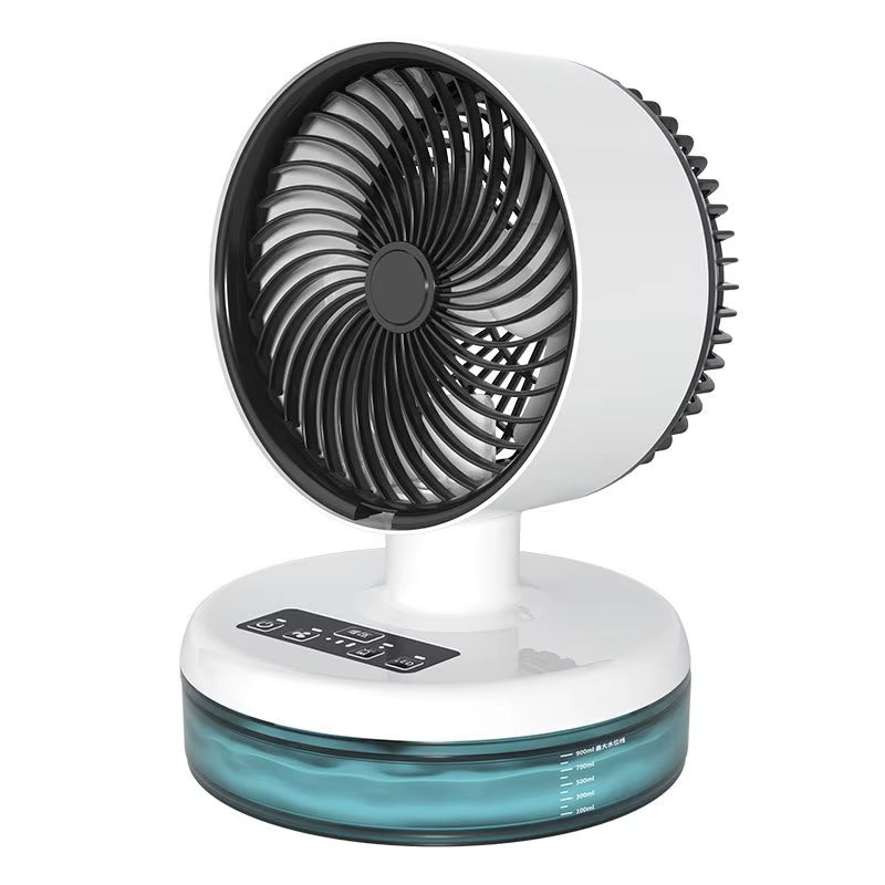 Spray Cooling Fan Mini Electric Fan Household Desktop Spray Atomizing Fan Portable Mobile Mini Humidification Fan